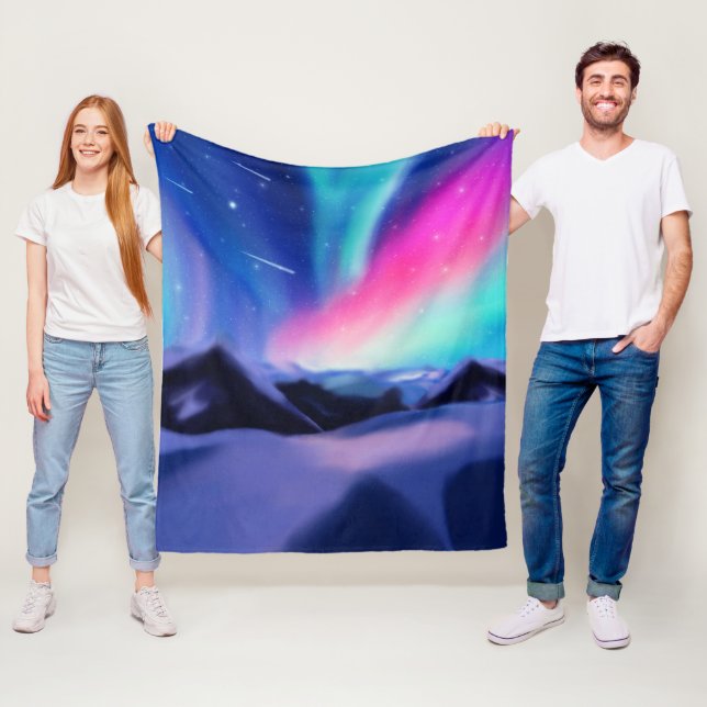 A Million Aurora Dreams Fleece Blanket (Beispiel)