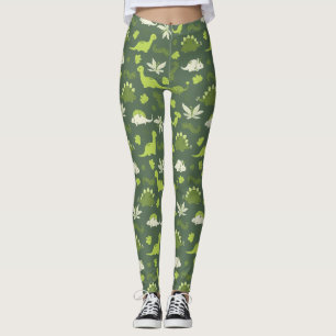 A mit Dinosaurier-Leggings Leggings