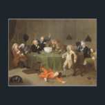 A Mitternacht Modern Conversation, c.1732 (Öl auf  Postkarte<br><div class="desc">Bild:123198 A Mitternacht Moderne Konversation,  c.1732 (Öl auf Leinwand). Hogarth,  William (1697-1764). Yale Centre for British Art,  Paul Mellon Collection,  USA. Kunst,  Kunst.</div>