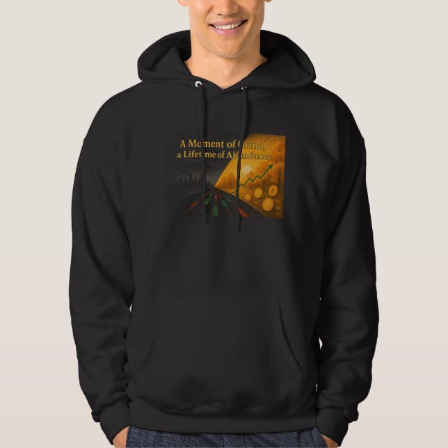 A Moment of Grind Trader Motivational Hoodie (Vorderseite)