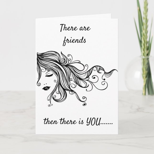 "À MON AMI" AVEC UNE CARTE D'ANNIVERSAIRE AMOUREUS (Devant)