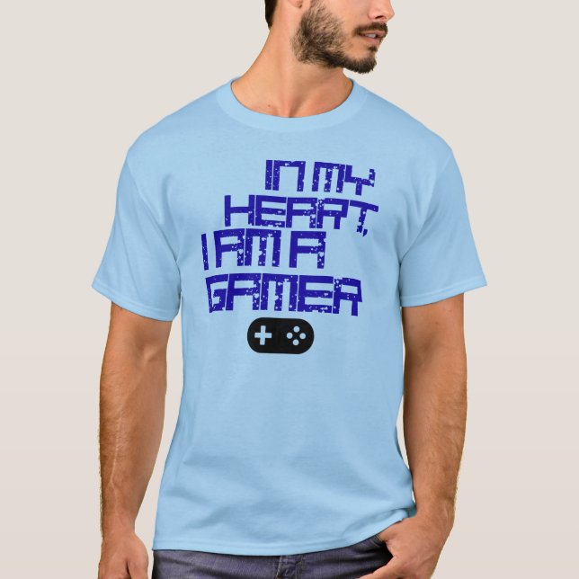 À mon coeur, je suis un T-shirt de Gamer - Satoru (Devant)