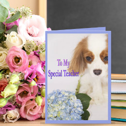 À mon enseignant spécial Merci Carte Chien