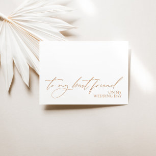 "À mon meilleur ami le jour de mon mariage" Carte