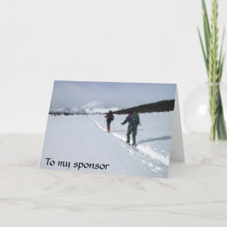 À mon sponsor merci