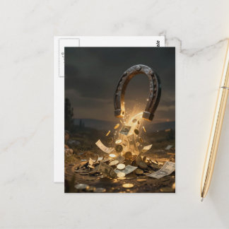 A Money Magnet AI Art Postkarte