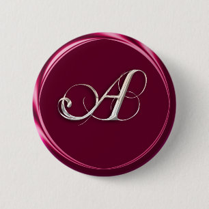 A-Monogramm Button