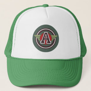 ‚A‘-Monogramm Truckerkappe