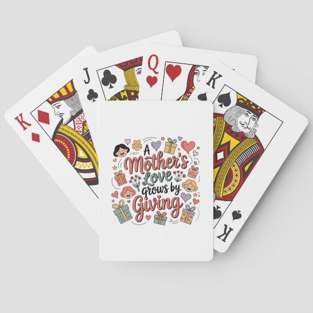 A Mother’s Love Grows By Giving Spielkarten (Rückseite)