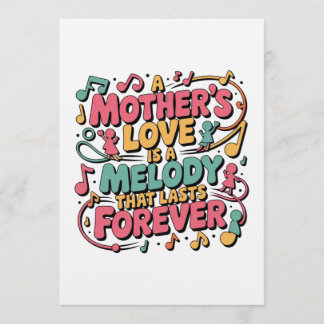 A Mother’s Love Is A Melody That Lasts Forever Einladung