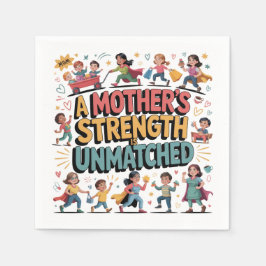 A Mother’s Strength Is Unmatched Serviette