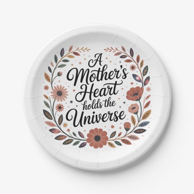 A Mother's Heart Holds The Universe Pappteller (Vorderseite)