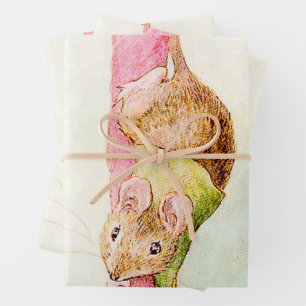 “A Mouse Ran Down the Bell Rope” by Beatrix Potter Geschenkpapier Set