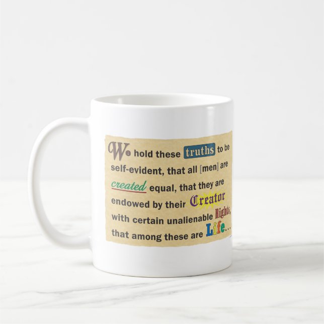 A mug for sharing your pro-life beliefs. kaffeetasse (Links)