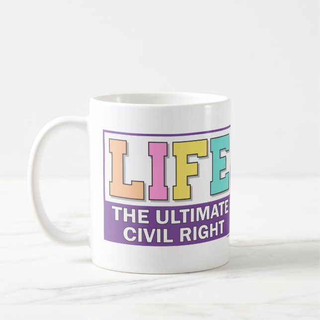 A mug for sharing your pro-life beliefs. kaffeetasse (Links)