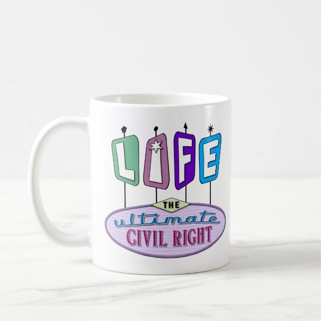 A mug for sharing your pro-life beliefs. kaffeetasse (Links)