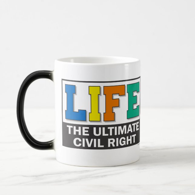 A mug for sharing your pro-life beliefs. verwandlungstasse (Links)