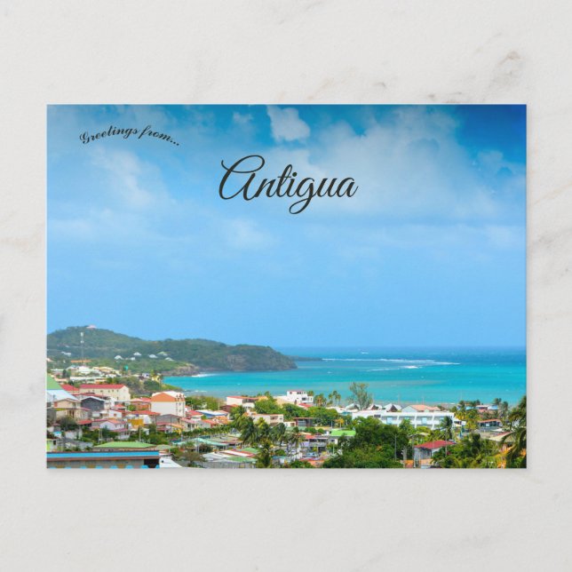 A Municipality on the Southern Coast of Antigua Postkarte (Vorderseite)