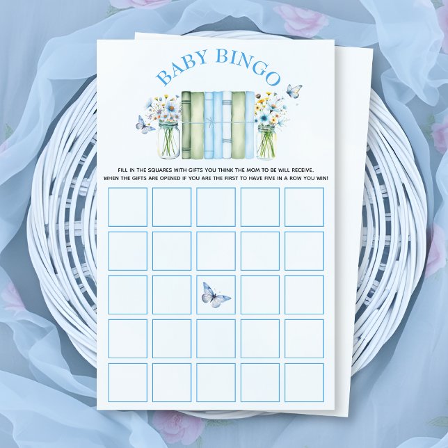 A New Chapter baby boy shower bingo game Flyer (Von Creator hochgeladen)