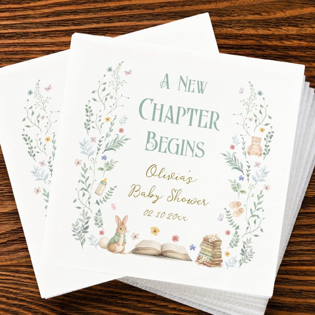A New Chapter Baby Shower Serviette (Von Creator hochgeladen)