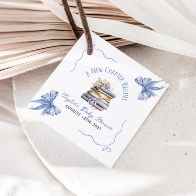 A New Chapter Begins Baby Shower  Geschenkanhänger (Von Creator hochgeladen)