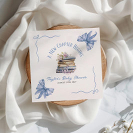 A New Chapter Begins Baby Shower Serviette
