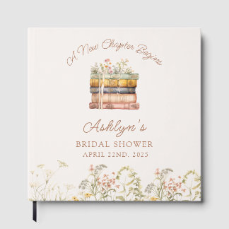  A New Chapter Begins Bridal Shower Guest Book Gästebuch