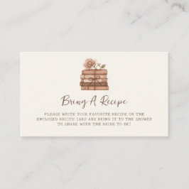 A New Chapter Bridal Shower Recipe Begleitkarte