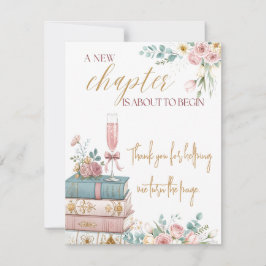 A New Chapter Thank You Card Dankeskarte