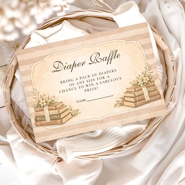 A New Chapter Vintage Books Diapper Raffle Begleitkarte (Von Creator hochgeladen)