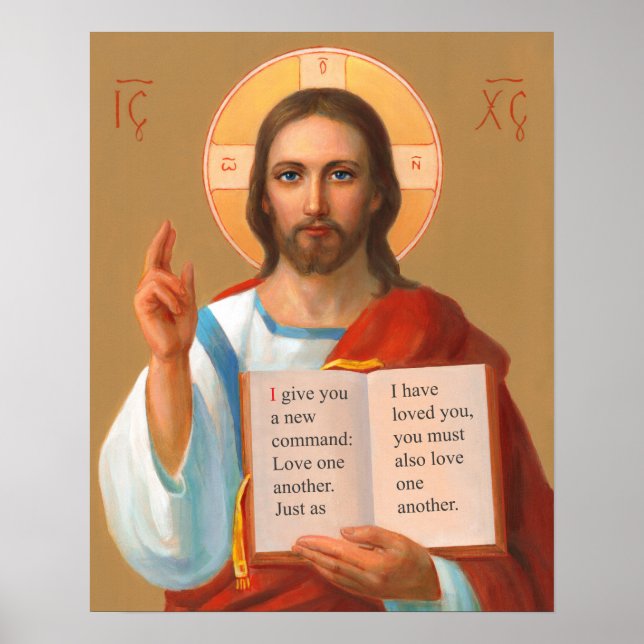 A New Commandment From Jesus Poster (Vorne)