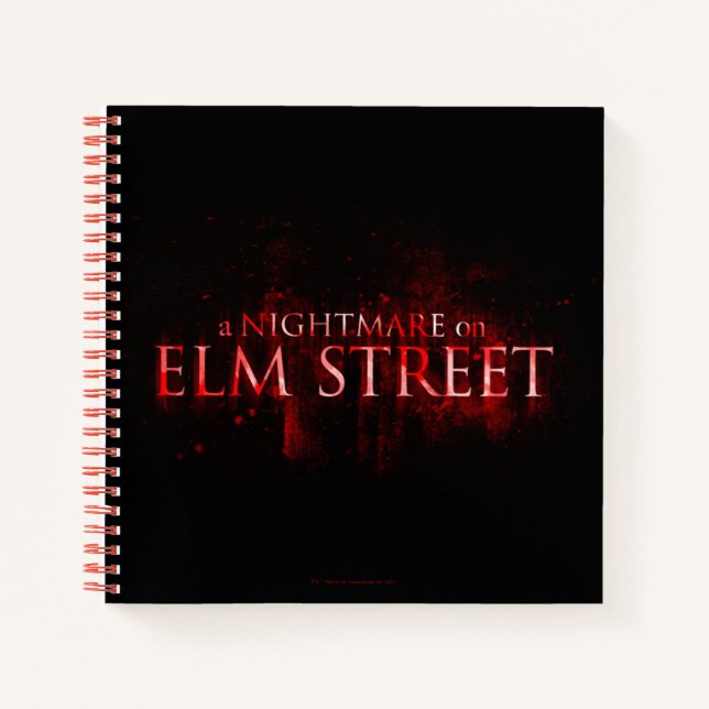 A Nightmare on Elm Street | Bloody Text Notizbuch (Vorderseite)