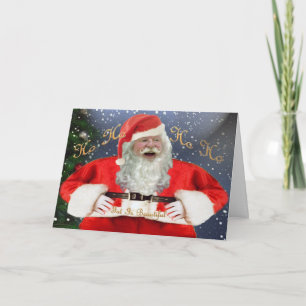 À Noël être gentil à gros gens Cartes