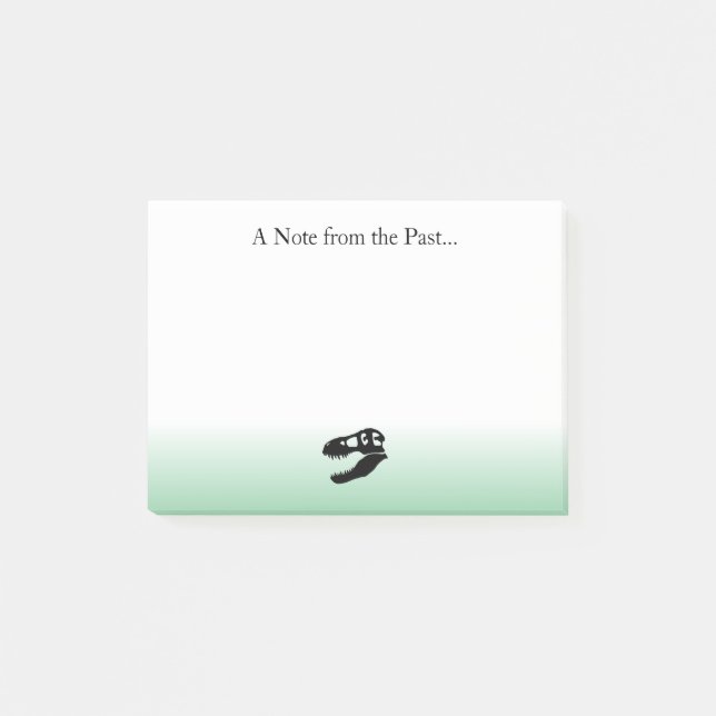A Note from the Past- T. rex Dinosaur Post-its Post-it Klebezettel (Vorderseite)