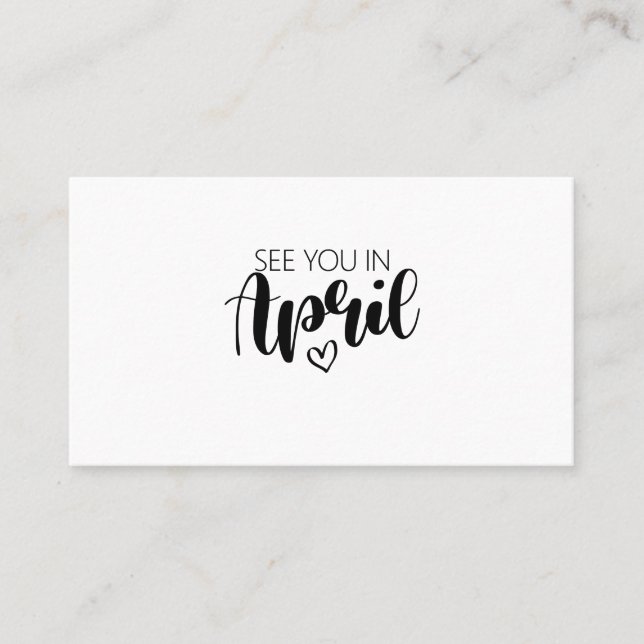 À Nous En Avril Faire-part De Grossesse (Devant)