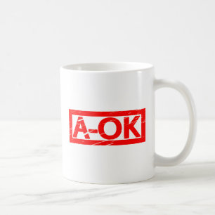 A-OK-Briefmarke Kaffeetasse