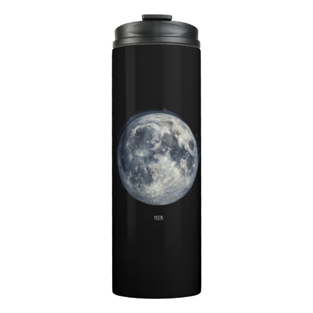 A painting of the moon in a space thermosbecher (Vorderseite)