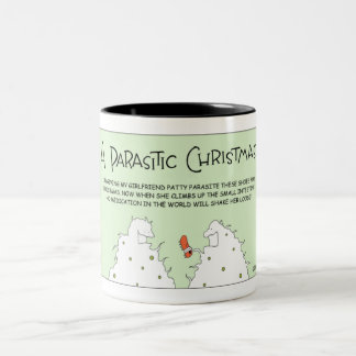 A Parasite Christmas Zweifarbige Tasse