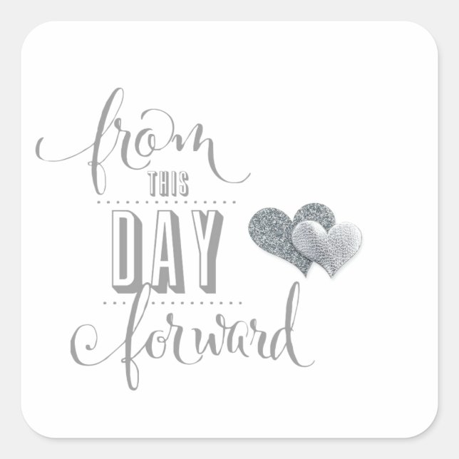 À partir de ce jour vers l'avant Stickers Mariage (Devant)
