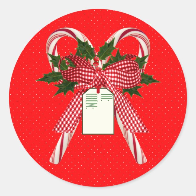 À partir des Sucres de canne de Noël Sticker (Devant)