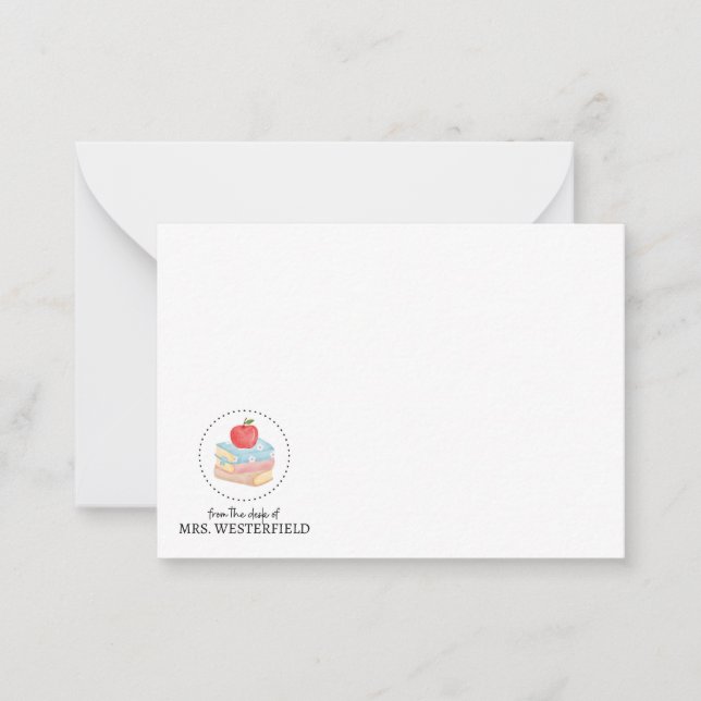 À partir du bureau de - Carte à note plate - Pour  (Devant)