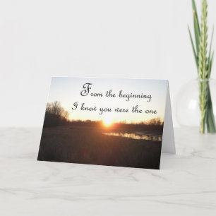 À partir du début - Carte Anniversaire pour mari