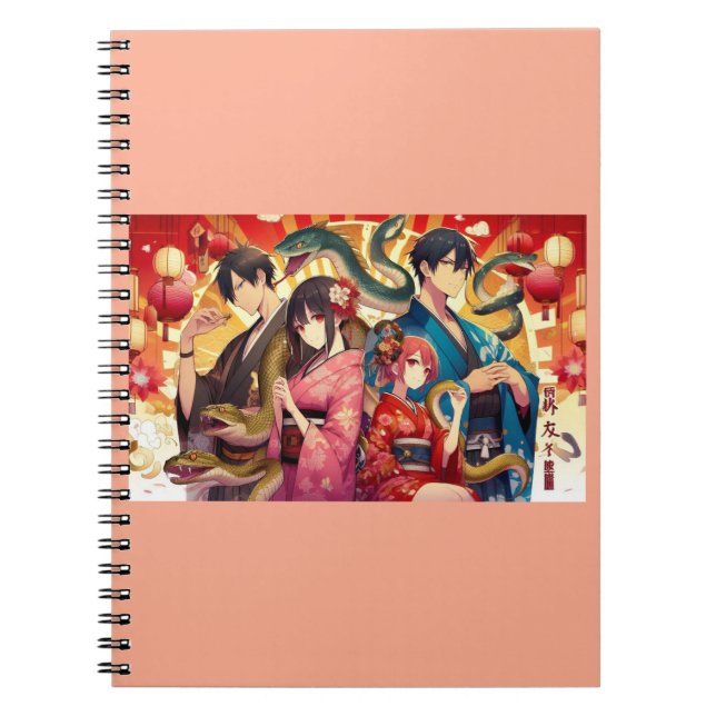 A Past Lunar Celebration featuring serpents Notizblock (Vorderseite)