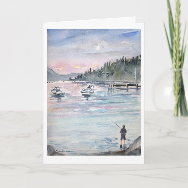 A Pêché ! Bonne carte de Fête des pères (Devant)