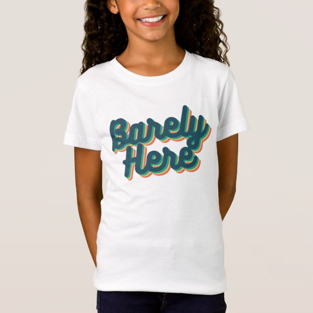 A peine ici / T-shirt bleu (Devant)