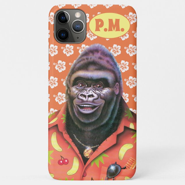 À peine Il iPhone 11 Pro Max coque Vain Gorilla. (Dos)