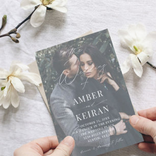 À peine là Shades - Faire-part de mariage photo