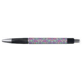 A pen with a multicolored geometric pattern kugelschreiber