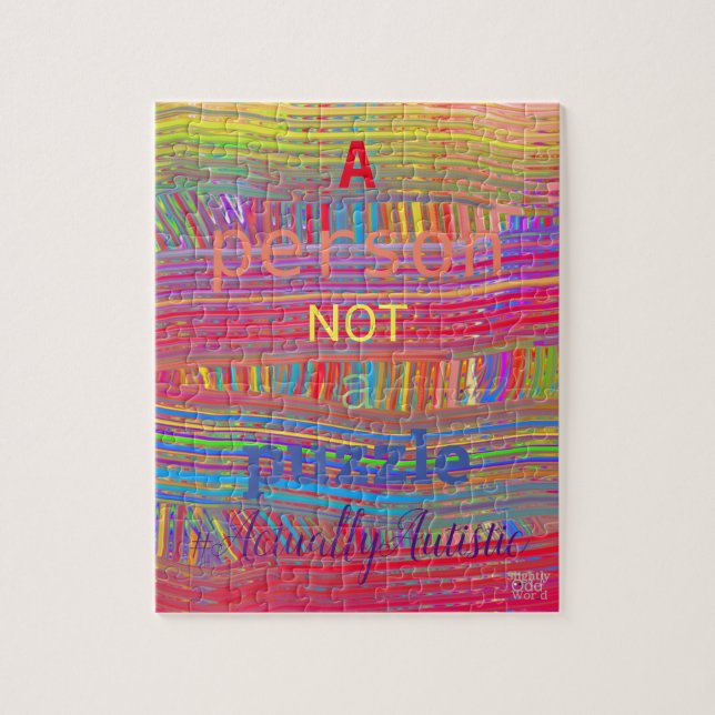 A Person NOT a Puzzle- Autism Acceptance (Vertikal)