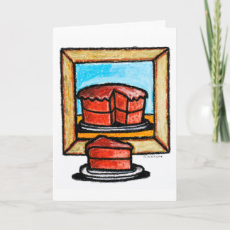 A Piece of Cake Birthday Card, Denis Gaston Art Karte